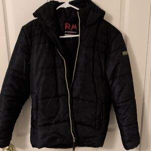 Kids Size 14/16 Black Puffer Jacket, RM 1958 By Mrosemont performance